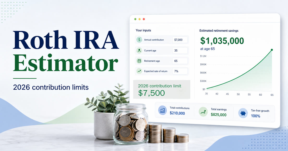 Roth IRA Growth Calculator | Roth IRA Future Value